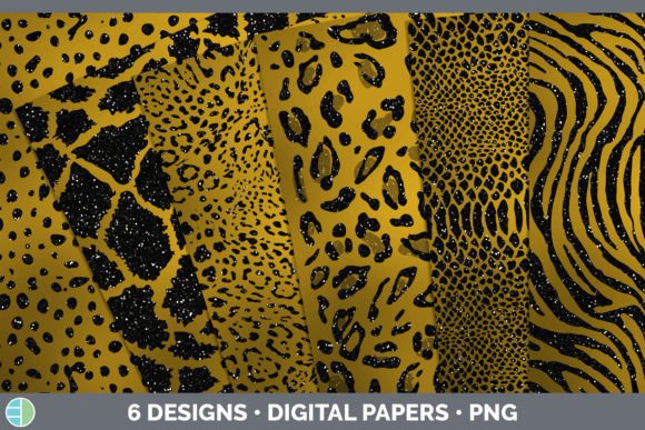 Amber Animal Print Backgrounds: Digital Design Essentials