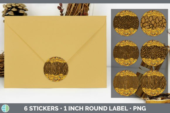 Animal Print Sunflower Stickers: A Bold Sublimation Bundle