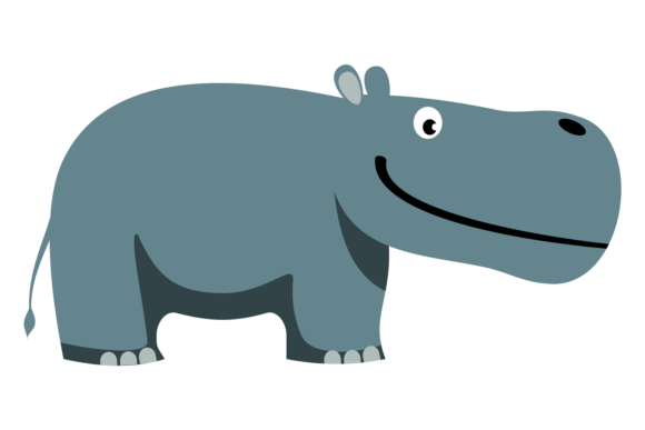 Bringing Safari Joy to Your Projects: The Hippo Cartoon Icon