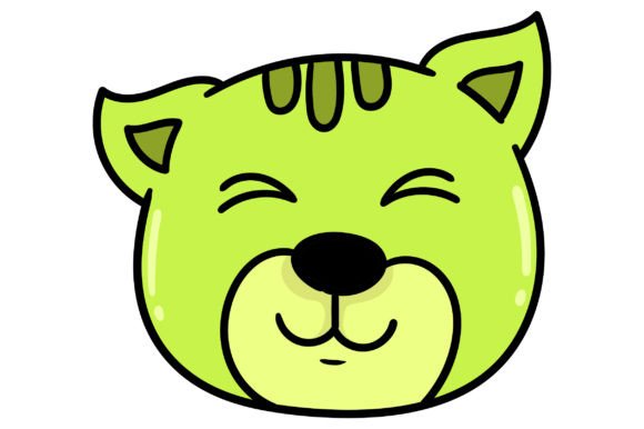 Cartoon Cat Animal Head in a Deep Sleep: A Designer's Guide