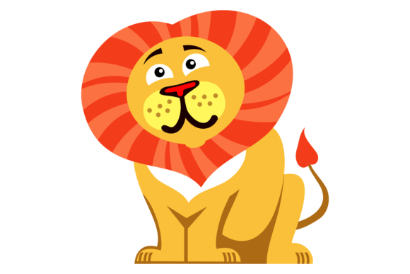 Cartoon Lion. African Safari Cat. Animal: A Roar of Personality