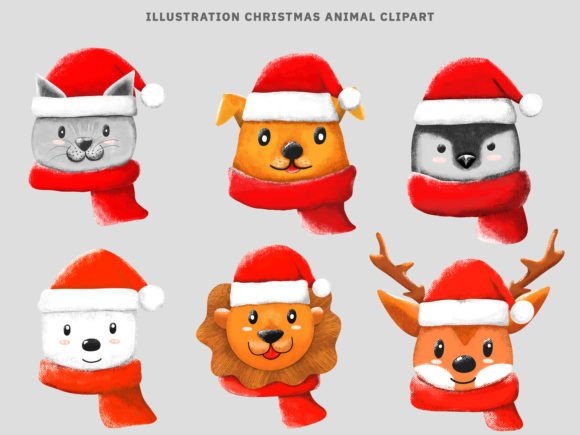 Charming Holiday Designs with Christmas Animal Clipart