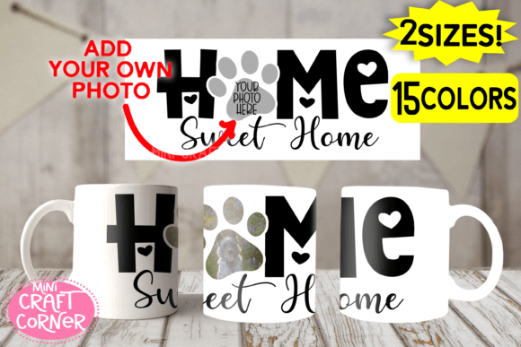 Create Custom Pet Lover Mugs with Sublimation Paw Print Designs