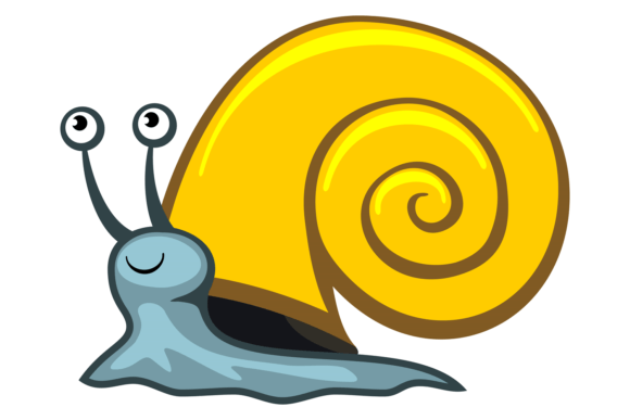 Snail Icon: A Funny Cartoon Shell Animal for Creative Projects