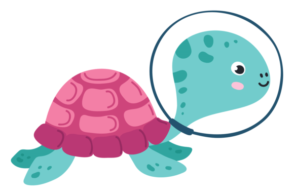 The Irresistible Charm of Baby Turtle in Space Helmet
