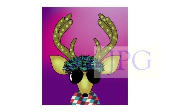 Whimsical Deer Printable: Charming Wall Art for Creators
