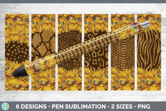 Wild & Blooming: Using Animal Print Sunflower Pen Wraps for Unique Designs