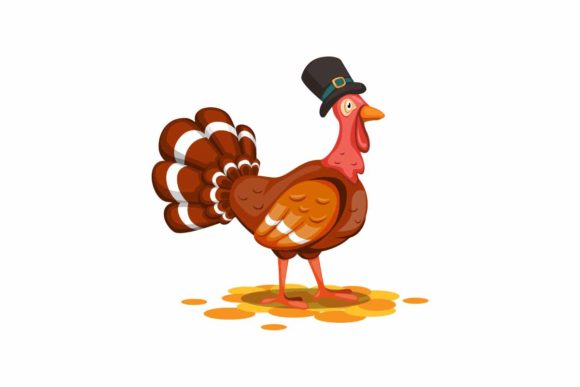 Wild Turkey Animal Wear Hat Thanksgiving: A Festive Font for Your Designs