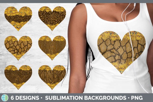 Wild & Vibrant: Using Animal Print Sunflower Hearts Clipart